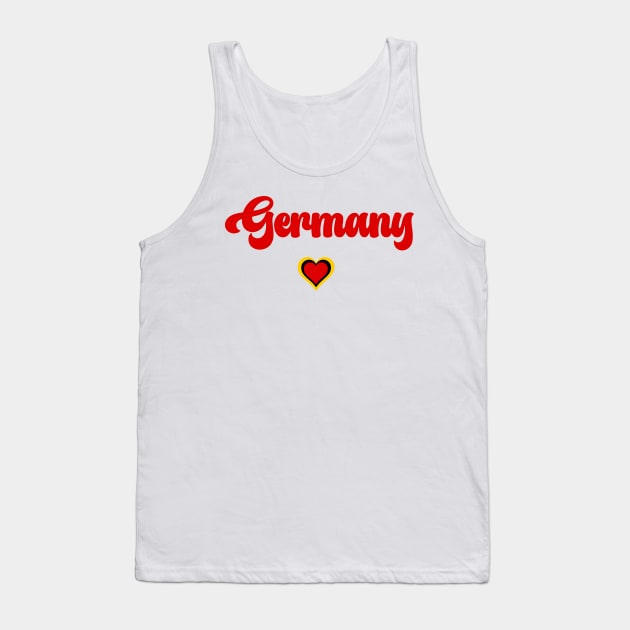 Germany: I love Germany  Deutschland Tank Top by teezeedy